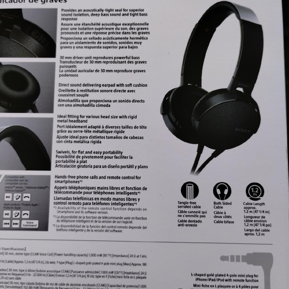 Sony headphones - Picture 2 of 2